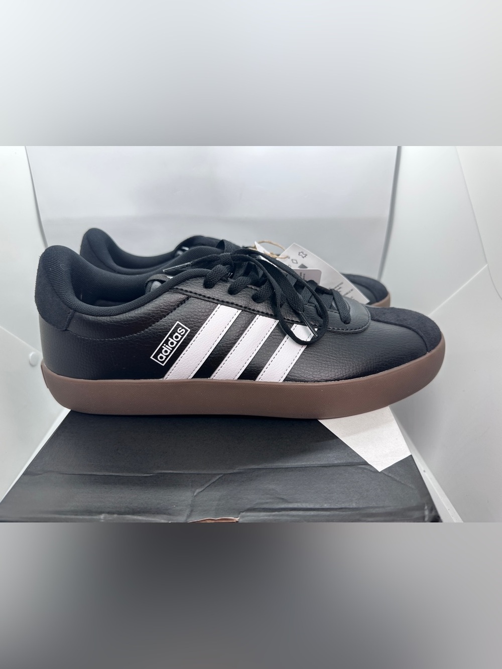 adidas VL Court 3.0 Men’s Black & White Casual Sneakers